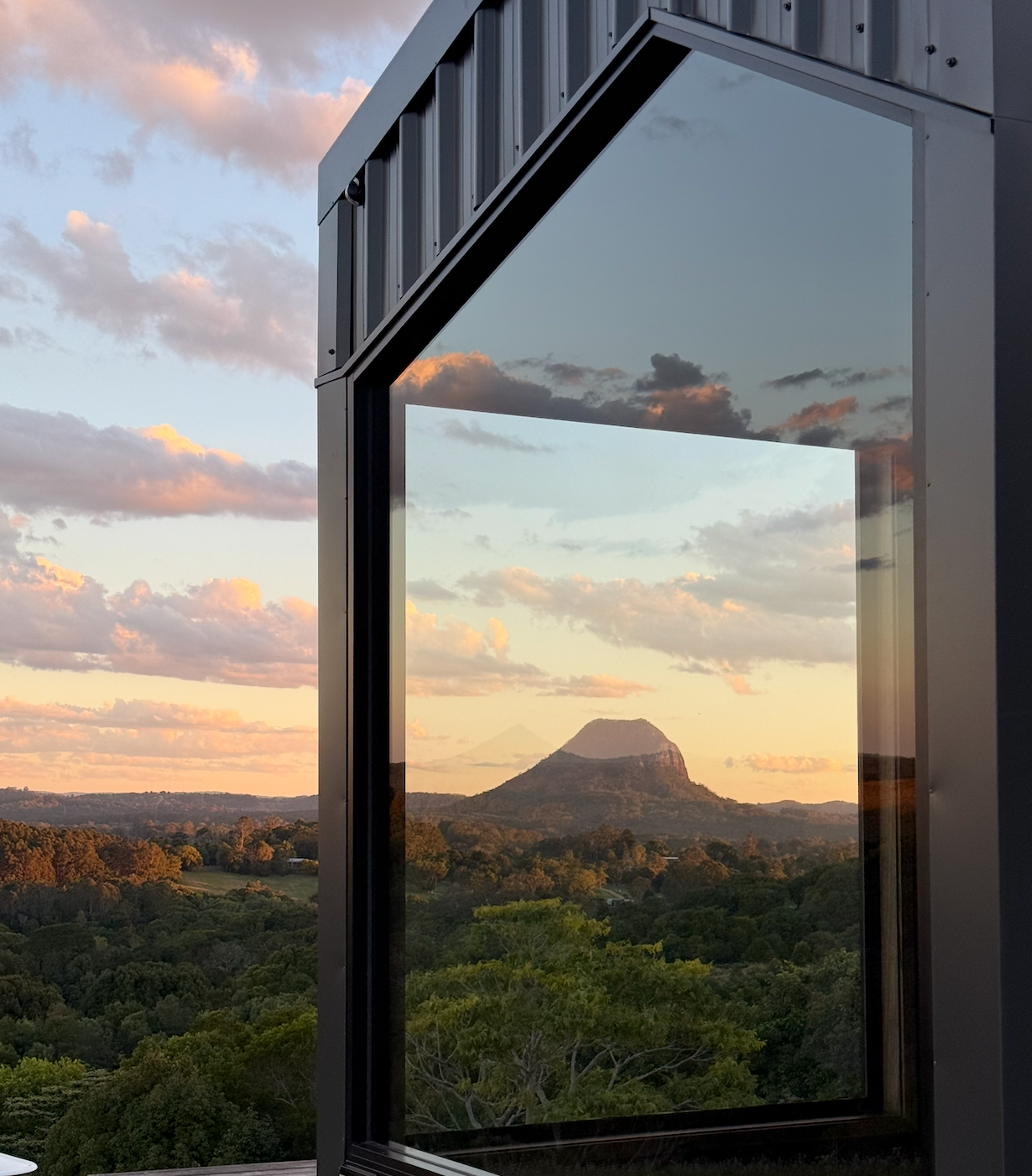 Tiny home exterior nestled in hinterland bush